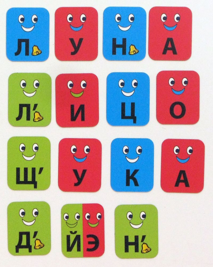 Комплект магнитных карточек Звукоград
