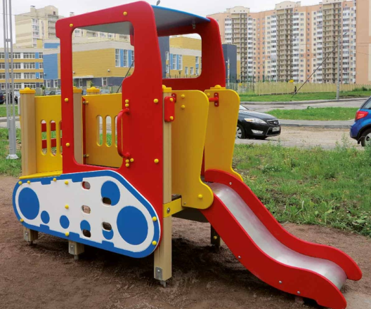 Игровой элемент Трактор с горкой